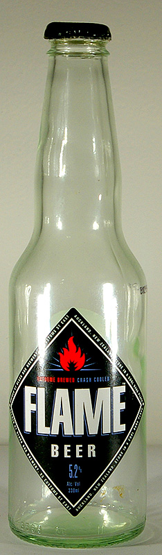 Flame bottle by Black Dog Brewery, Auckland 
