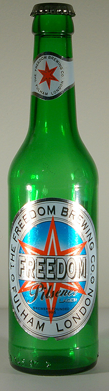 Freedom Pilsener Lager bottle by The Freedom Brewing 