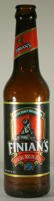 Finian's Irish Red Ale bottle by Celtic Brew 