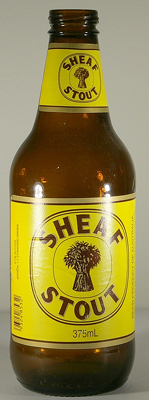 Sheaf Stout bottle by Carlton & United Breweries Ldt. 