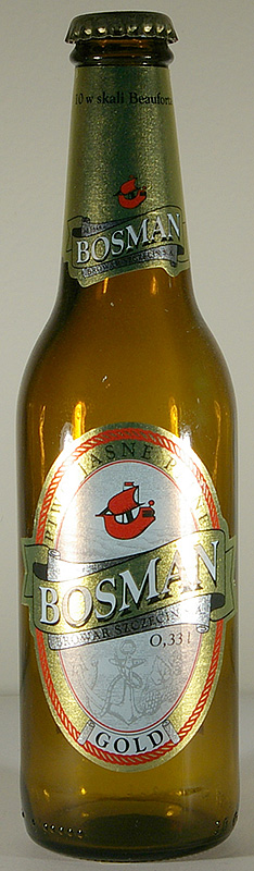 Bosman Gold bottle by Bosman Browar Szczecin S.A. 