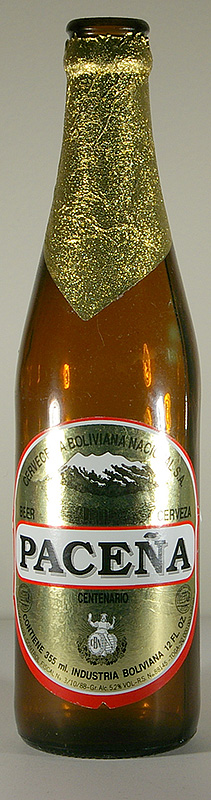 Pacena bottle by Cerveceria Boliviana Nacional S.A. 