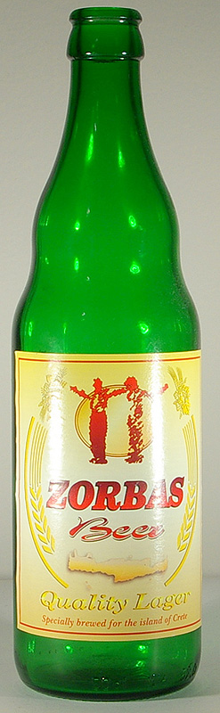 Zorbas beer bottle by Athenian Brewery 