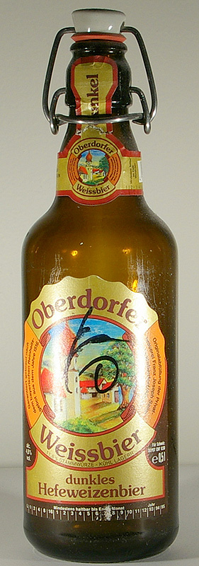 Oberdorfer Weissbier Dunkles bottle by Privat-Brauerei Franz-Joseph Sailer 