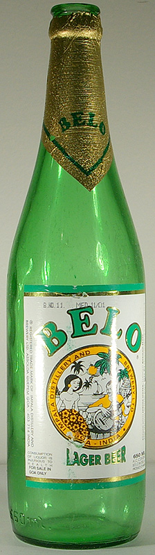 Belo Lager Beer bottle by Impala Distellery & Brewery Ltd 