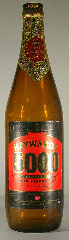 Haywards 50000 Super Strong Beer bottle by Impala Distellery & Brewery Ltd 