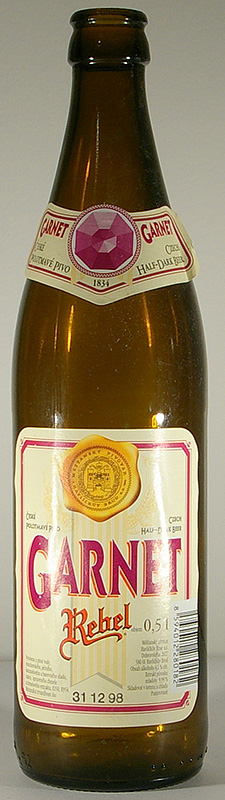 Rebel Garnet bottle by Mestanský Pivovar 