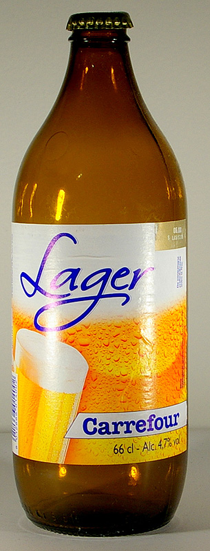 Carrefour Lager bottle by  