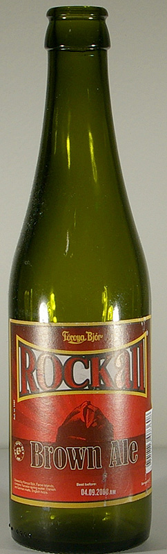 Rockall Brown Ale bottle by Föroya Bjór 
