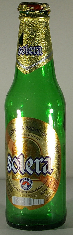 Solera bottle by Cerveceria Polar 