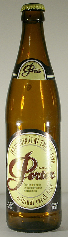 Pardubicky Porter bottle by Pivovar pernsteijn 