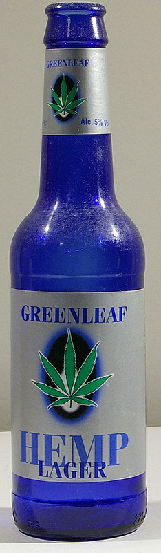 Greenleaf Hemp Lager bottle by Hemp Beer Co 