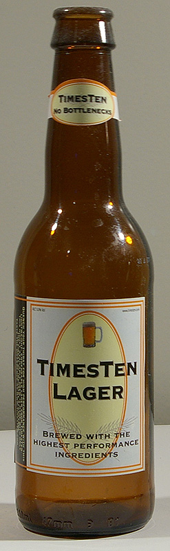 TimesTen Lager bottle by  