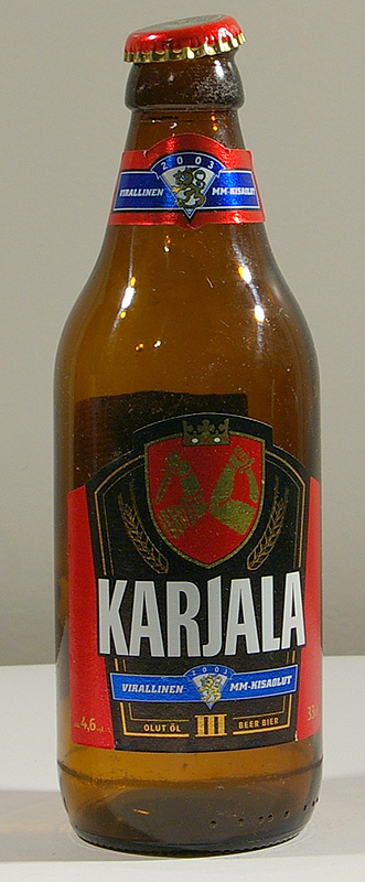 Karjala Ice-hockey World Championships 2003 Special Edition bottle by Hartwall 