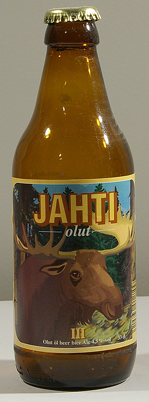 Jahti (hirvi) bottle by Pirkanmaan uusi panimo 
