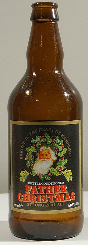 Father Christmas bottle by Itchen Valley Brewery 