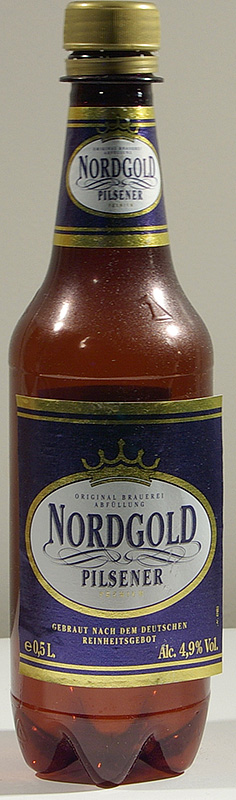 Nordgold Pilsener bottle by Dargunen Brauerei 