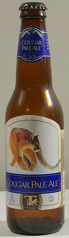 Cougar Pale Ale bottle by Tomcat Brewing Company, Raleigh, NC 