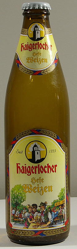 Haigerlocher Hefe Weizen bottle by W. + H. Zöhrlaut, Schlossbrauerei Haigerloch 