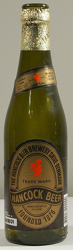 Hancock Beer bottle by Hancock Bryggerierne 
