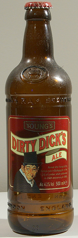 Dirty Dick's Ale bottle by Young's 