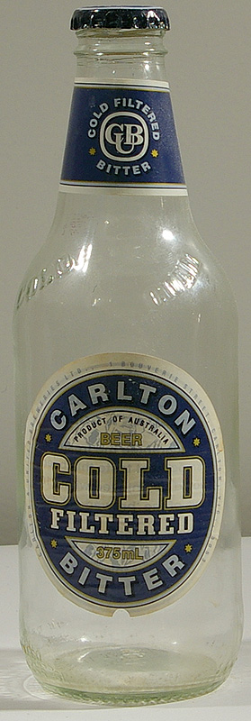 Carlton Cold Filtered Bitter bottle by Carlton & United Breweries Ldt. 