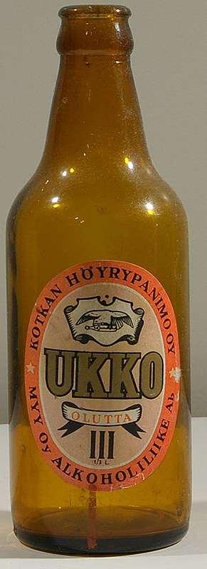 Ukko Olutta bottle by Kotkan Höyrypanimo Oy 