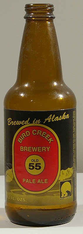 Old 55 Pale Ale bottle by Bird Creek Brewery, Anchorage, Alaska 