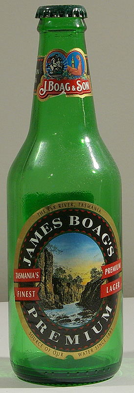 James Boag's Premium bottle by J. Boag & Son Brewing Ltd. , Launceston, Tasmania 