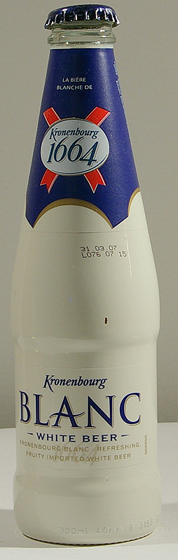 Kronenburg Blanc White Beer bottle by Scottish and Newcastle Breweries ltd. 