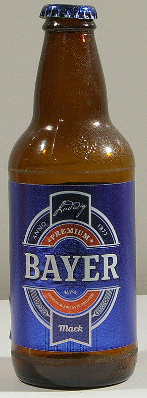 Mack Bayer bottle by Macks ølbryggeri 