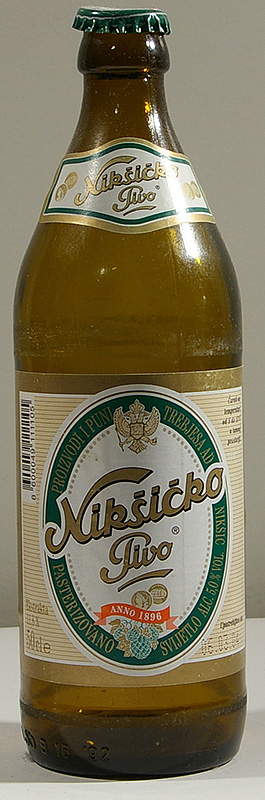 Niksicko Pivo bottle by Trebjesa (Interbrew) 