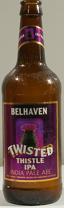 Twisted Thistle IPA bottle by Belhaven Brewery Co 