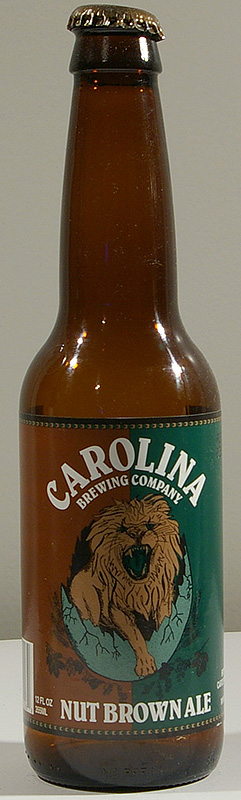 Nut Brown Ale bottle by Carolina Brewing co 