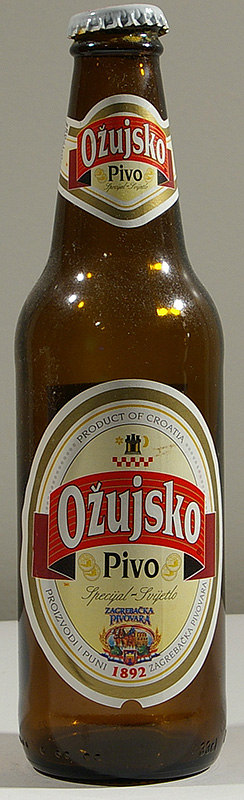 Ozujsko Pivo bottle by Proizvodi I Puni Zagrebacka Pivovara 