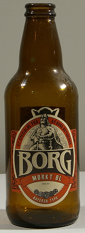 Borg Mørkt øl bottle by Hansa Borg Bryggerier As 