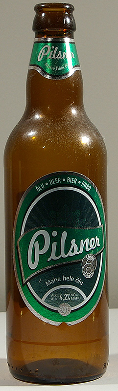 Presidendi Pilsner bottle by Saku õlletehas 