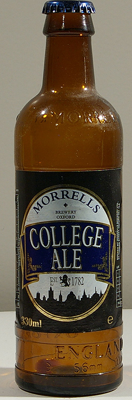 Morrells College Ale bottle by Morrells 