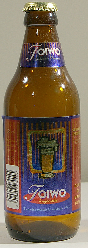 Toiwo bottle by Saimaan Panimo Oy, Lappeenranta 