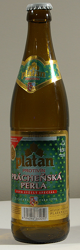 Platan Protivin bottle by Mestsky Pivovar Platan 