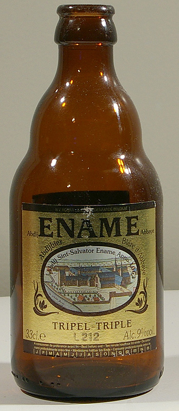 Ename Tripel bottle by Abdij Eneme 
