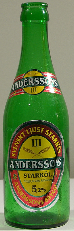 Anderssons Starköl bottle by Anderssons Brewery 
