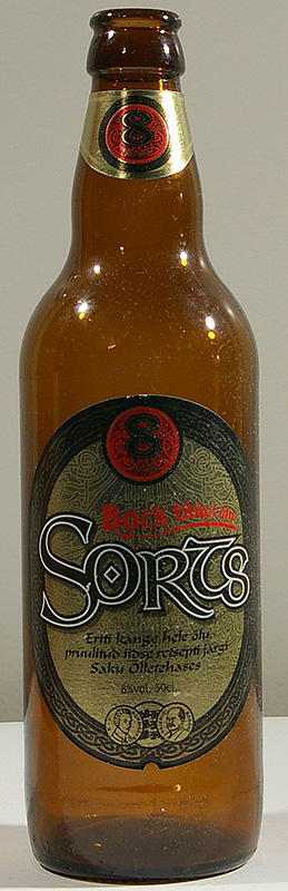 Sorts Bock bottle by Saku õlletehas 