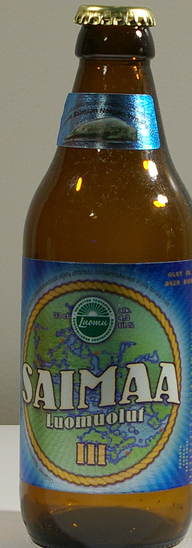 Saimaa Luomuolut bottle by Saimaan Panimo Oy, Lappeenranta 