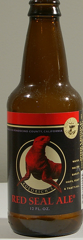 Ruedrich's Red Seal Ale bottle by North Coast Brewing Co 