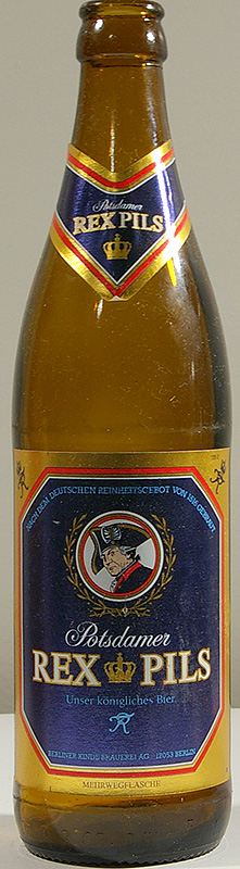 Potsdamer Rex Pils bottle by Berliner Kindl Brauerei  