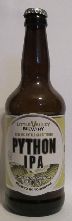 Python IPA bottle by Little Valley Brewery 