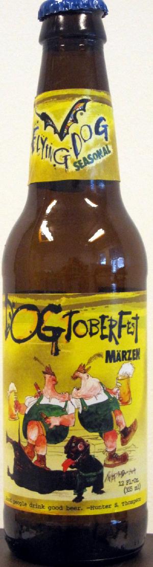 Dogtoberfest Beer bottle by Flying Dog Brewery 