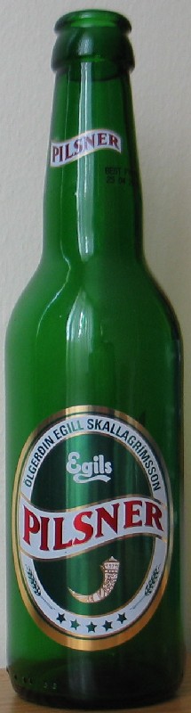 Egils Pilsner bottle by Egill Skallagrimsson 