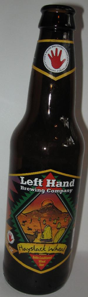 Left Hand Haystack Wheat bottle by Left Hand Brewing Company 